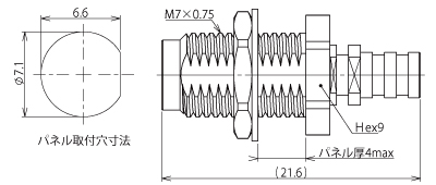 製図：バルクヘッドジャック 047用