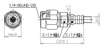 製図：ストレートプラグ 085用