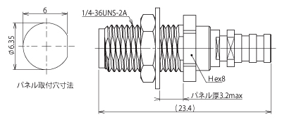 製図：バルクヘッドジャック 047用