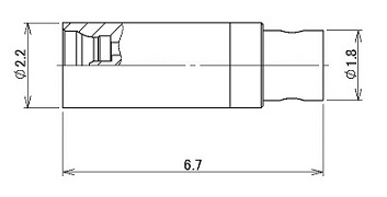 製図：ストレートプラグ 047用