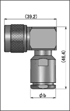 製図：L形プラグ(締め込みタイプ)