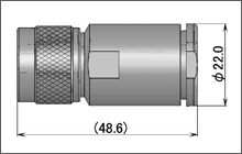 製図：ストレートプラグ(締め込みタイプ)10D用