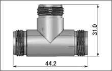 製図：T形 インシリーズ アダプター J-J-J