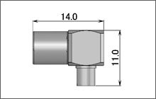 製図：L形プラグ(はんだタイプ)