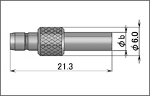 製図：ストレートジャック(圧着タイプ)1.5D／RG-174・316・188用