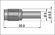 製図：ストレートプラグ(圧着タイプ)1.5D／RG-174・316・188用